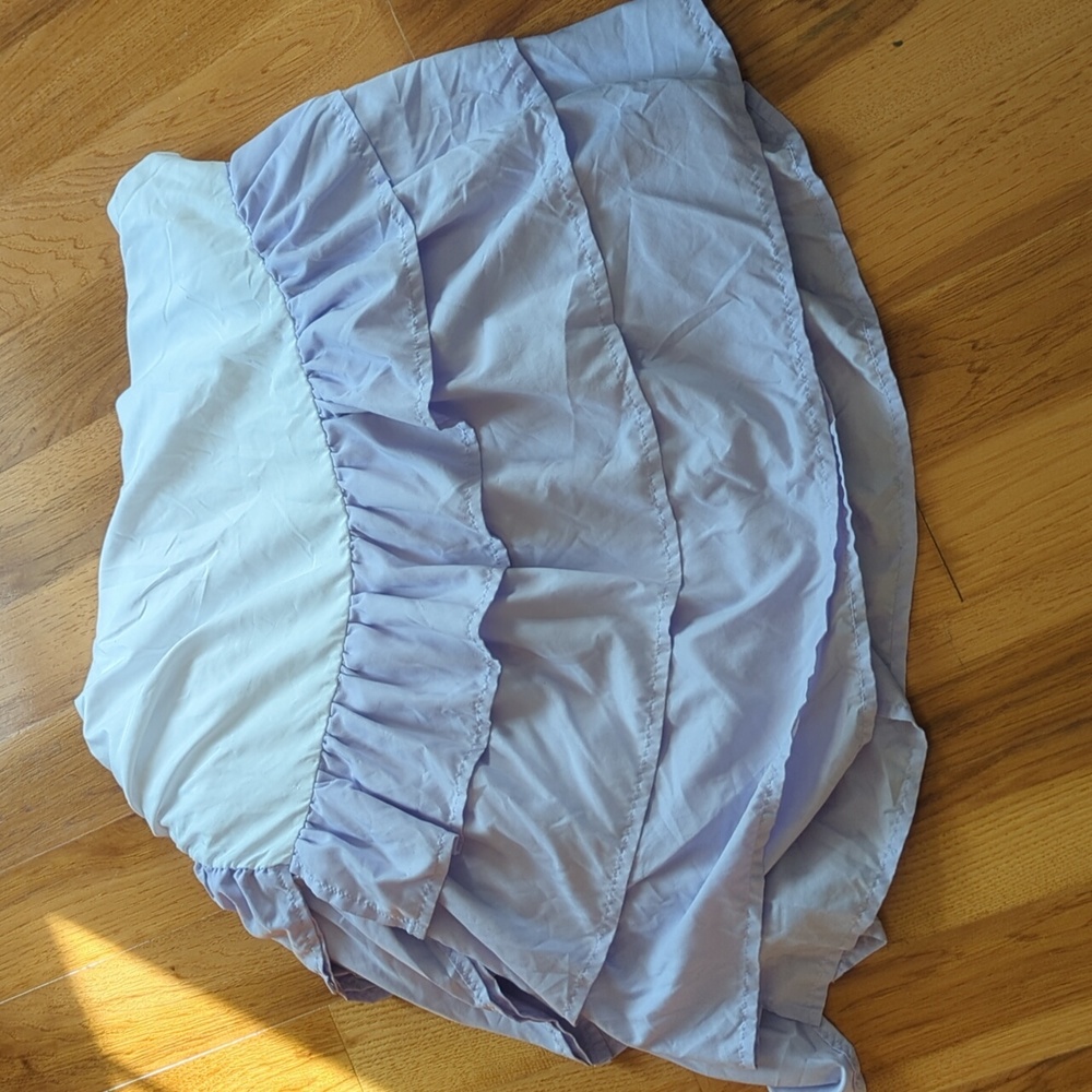 Sweet JoJo Designs Lilac Purple crib skirt